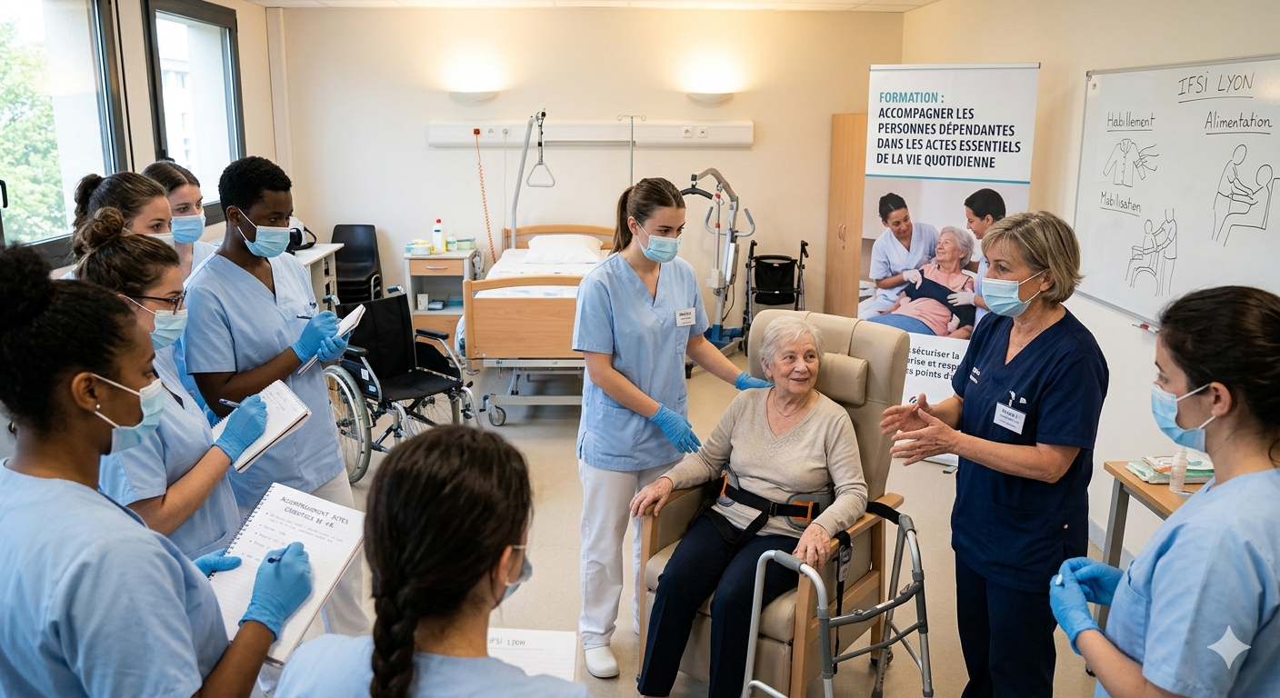 Accompagner les personnes dépendantes dans les actes essentiels de la vie quotidienne