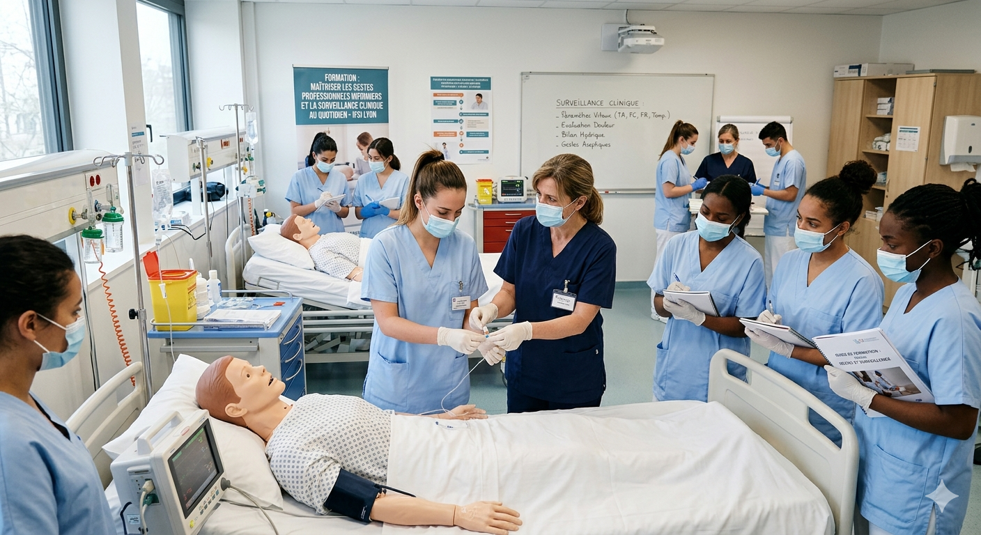 Maîtriser les gestes professionnels infirmiers et la surveillance clinique au quotidien